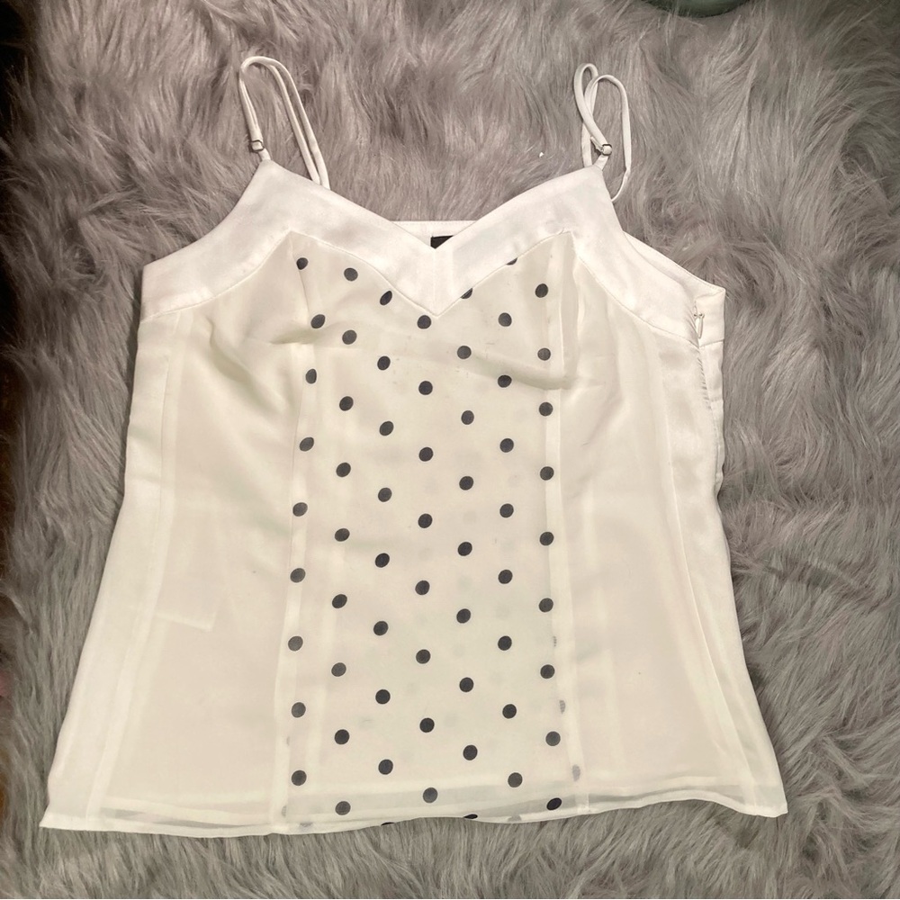 5/!18 BANANA REPUBLIC Polka Dot Swing Camisole Size 2
